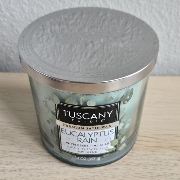 Eucalyptus Rain Long-Lasting Scented Jar Candle (14 oz) • High Intensity - Picture 4 of 10